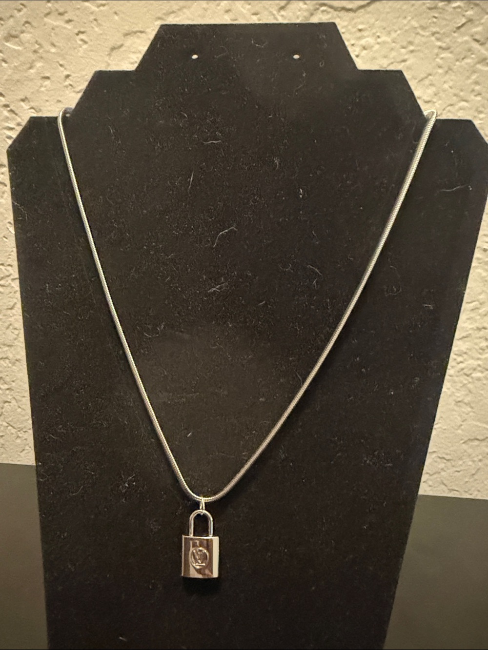 Inspired Silver Padlock Pendant Necklace - Women